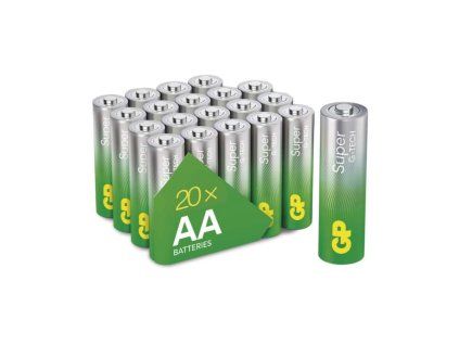 Alkalická baterie GP Super AA (LR6), 20 ks