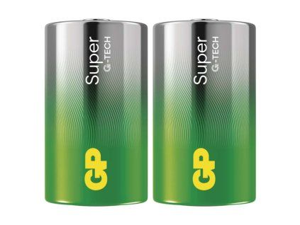 Alkalická baterie GP Super D (LR20), 2 ks