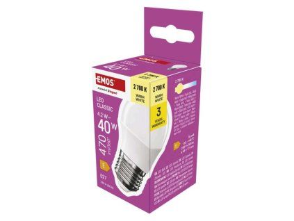 LED žárovka Classic Mini Globe / E27 / 4,2 W (40 W) / 470 lm / teplá bílá