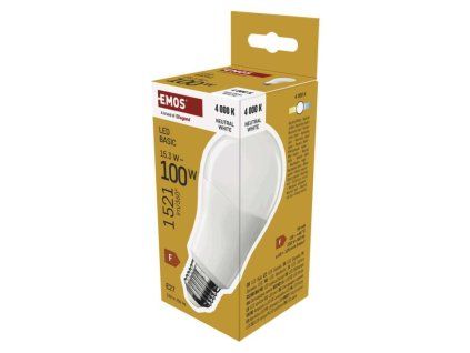 LED žárovka Basic A60 / E27 / 15,3W (100 W) / 1521 lm / Neutrální bílá