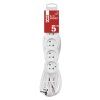 Prodlužovací kabel 5 m / 5 zásuvek / bílý / PVC / 1,5 mm2