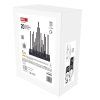 LED svícen černý, 27,5 cm, 3x AA, vnitřní, teplá bílá, časovač