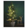 LED vánoční stromek, 52 cm, 3x AA, vnitřní, teplá bílá, časovač