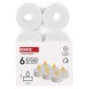 LED dekorace – čajová svíčka bílá, CR2032, vnitřní, vintage, 6 ks