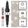 Profi LED spojovací řetěz bílý, 5 m, venkovní i vnitřní, teplá bílá