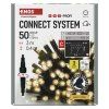 Profi LED spojovací řetěz černý – rampouchy, 3 m, venkovní, teplá bílá