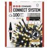 Standard LED spojovací vánoční řetěz, 10 m, venkovní, teplá/studená bílá