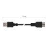 USB kabel 2.0 A vidlice – A zásuvka 2m
