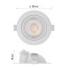 LED bodové svítidlo GERI 6,5W 780LM IP20 CCT bílá