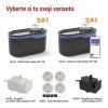 Vodní fontána Pet Care, 2,6 l, šedá