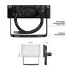 LED reflektor TAMBO, 10 W, 1000 lm, IP65, černý