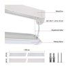 LED lineární svítidlo PANO 40W neutrální bílá