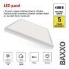 LED panel BAXXO 60×60, čtvercový přisazený bílý, 36W neutr. bílá