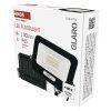 LED reflektor GLARO 10W, černý, IP65, 1000 lm, neutrální bílá
