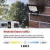 LED reflektor GLARO 10W, černý, IP65, 1000 lm, neutrální bílá