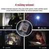 LED nabíjecí kovová svítilna 300 lm, 700 mAh