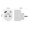 Rozbočovací zásuvka 1×, 1×USB-A+1×USB-C, bílá