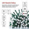 LED vánoční řetěz, 8 m, venkovní i vnitřní, studená bílá, programy, časovač