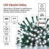 LED vánoční řetěz, 24 m, venkovní i vnitřní, studená bílá, programy, časovač