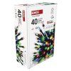 LED vánoční řetěz, 4 m, venkovní i vnitřní, multicolor, programy, časovač