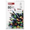 LED vánoční řetěz, 8 m, venkovní i vnitřní, multicolor, programy, časovač