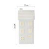 LED keramický domeček, 16 cm, 1x CR2032, vnitřní, teplá bílá, časovač