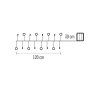 LED girlanda – perly, 1,2 m, 3x AA, vnitřní, teplá bílá, časovač