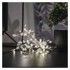 LED girlanda – perly, 1,2 m, 3x AA, vnitřní, teplá bílá, časovač