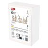 LED dekorace dřevěná - vesnička, 60 cm, 2x AA, teplá bílá, časovač
