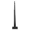 LED svícen kovový černý, 40 cm, 2x AA, vnitřní, teplá bílá