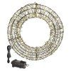 LED vánoční věnec – 480 LED, venkovní i vnitřní, teplá bílá