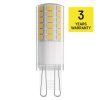 LED žárovka Classic JC / G9 / 4,3 W (48 W) / 600 lm / Studená bílá