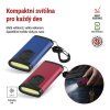 Nabíjecí mini LED svítilna – přívěšek, 100 lm, 12 ks, display box