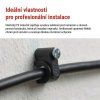 Kabelová příchytka 8 mm, černá, 50 ks