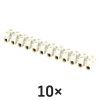 Šroubová svorkovnice 12× 4–6mm2, 450 V, bílá, 10 ks