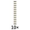 Šroubová svorkovnice 12× 4–6mm2, 450 V, bílá, 10 ks