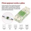 Přímá páčková spojovací svorka 4× 0,2–4 mm2, 10 ks