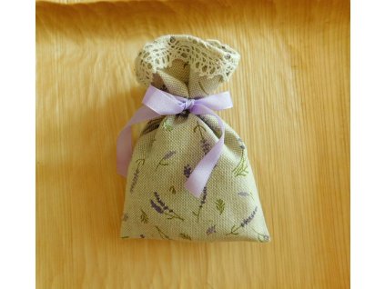 levandulový sáček drobná levandule s krajkou
