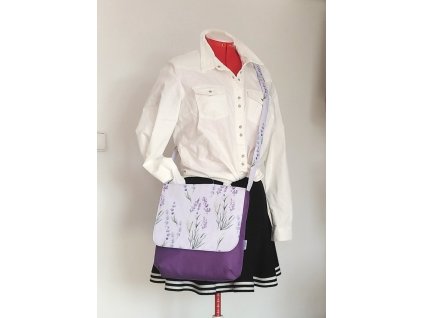 messenger taška levandule