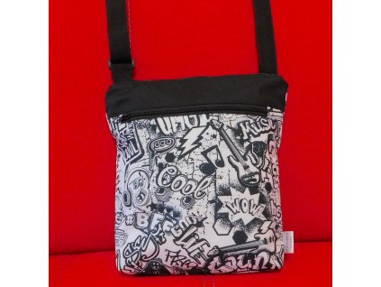 crossbody taška nápisy
