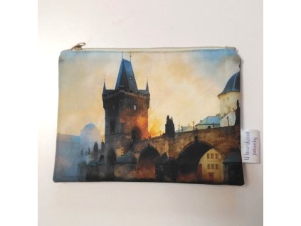 pouzdro, kosmetická taštička praha, karlův most