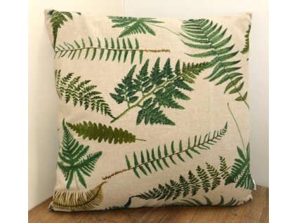 povlak na polštářek listy kapradí