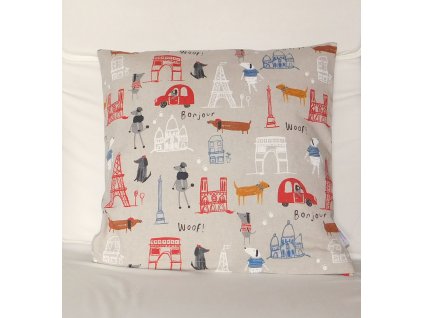 povlak na polštářek psi v paříži