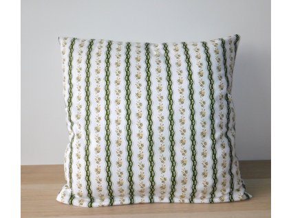 povlak na polštářek květiny ve vlnkách