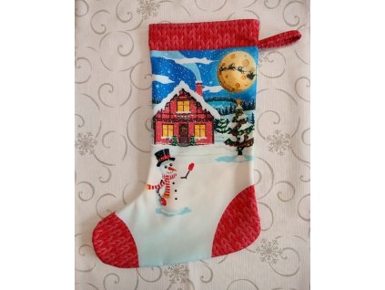 mikulášská punčocha sněhulák