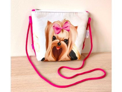 dětská kabelka pejsek s mašlí