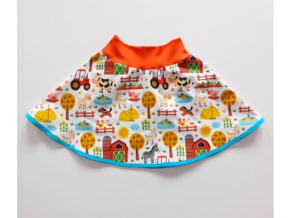 Půlkolová sukně farma