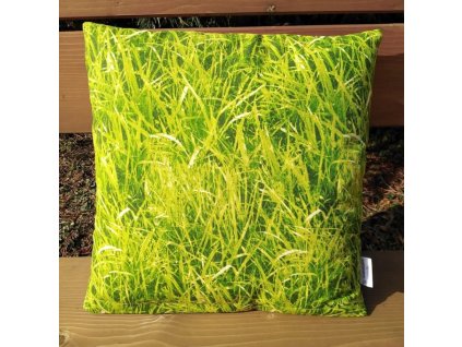 povlak na polštářek tráva