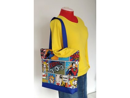 taška přes rameno komiks barevný