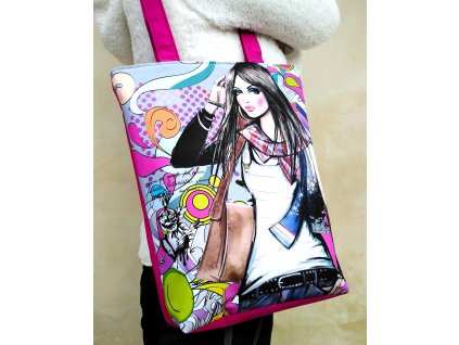 Taška přes rameno SLEČNA GRAFFITI